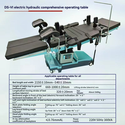 Electric Hydraulic Operating Table Surgical Bed Easy to Clean for Medical Facilities Suitable for Daily Surgical Use