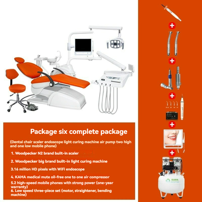 Multi-adjustable Dental Comprehensive Treatment Chair Double-joint Headrest Comfort for Patients