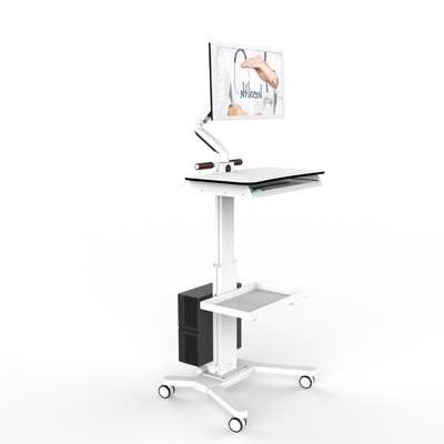 Factory Supply Dental Scanner Cart Display Mobile Workbench Training Trolley for Dentist Mouth Hospital Furniture