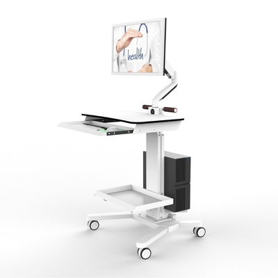 Factory Supply Dental Scanner Cart Display Mobile Workbench Training Trolley for Dentist Mouth Hospital Furniture