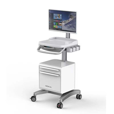 Customizable Mobile Workstation Cart Hospital Furniture Mobile Computer Trolley Mobile Rounds Car