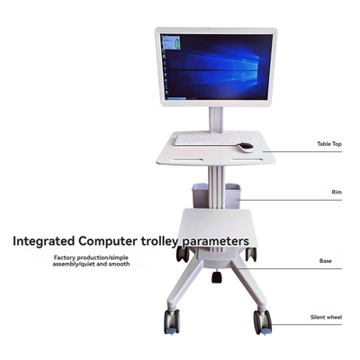All-In-One Computer Station with Driver Hemp Cart Customizable Hospital Furniture with Free Shipping