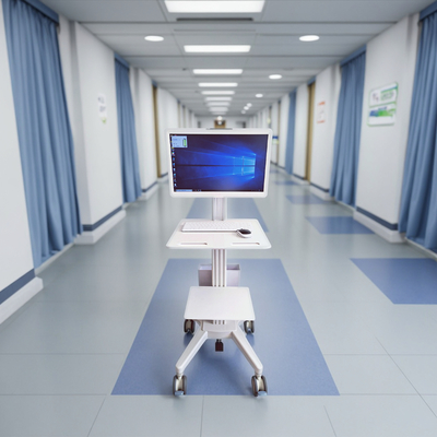 All-In-One Computer Station with Driver Hemp Cart Customizable Hospital Furniture with Free Shipping