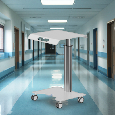 Medical Instrument Cart Adjustable Rolling Stand Durable Aluminum Structure for Healthcare Facilities