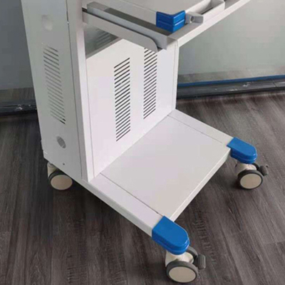 Premium Medical Utility Cart Sturdy Construction Adjustable Monitor Shelf with Drawer for Hospital Ward and Clinic Use