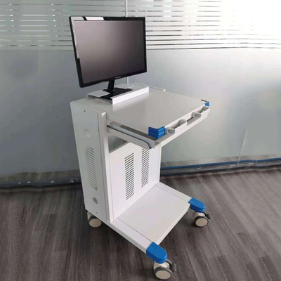 Premium Medical Utility Cart Sturdy Construction Adjustable Monitor Shelf with Drawer for Hospital Ward and Clinic Use