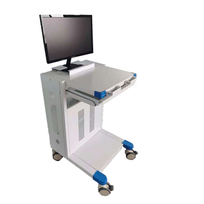 Premium Medical Utility Cart Sturdy Construction Adjustable Monitor Shelf with Drawer for Hospital Ward and Clinic Use